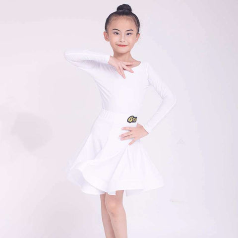 Children's Latin Dance dresses blue pink green Regulations Competition Uniforms Girls Professional Standards Grading Examination skirts