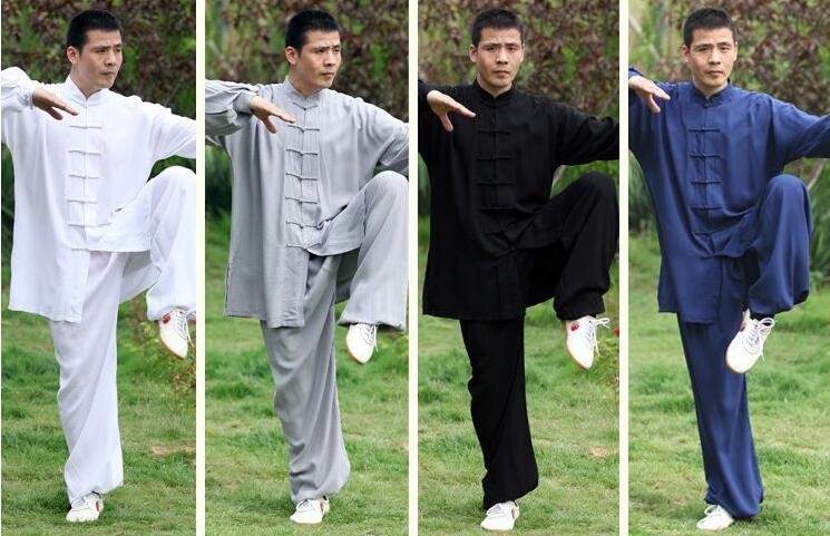 Tai chi Uniform Cotton 5 Colors High Quality Wushu Kung fu Clothing Kids Adults Martial arts Wing Chun Suit.