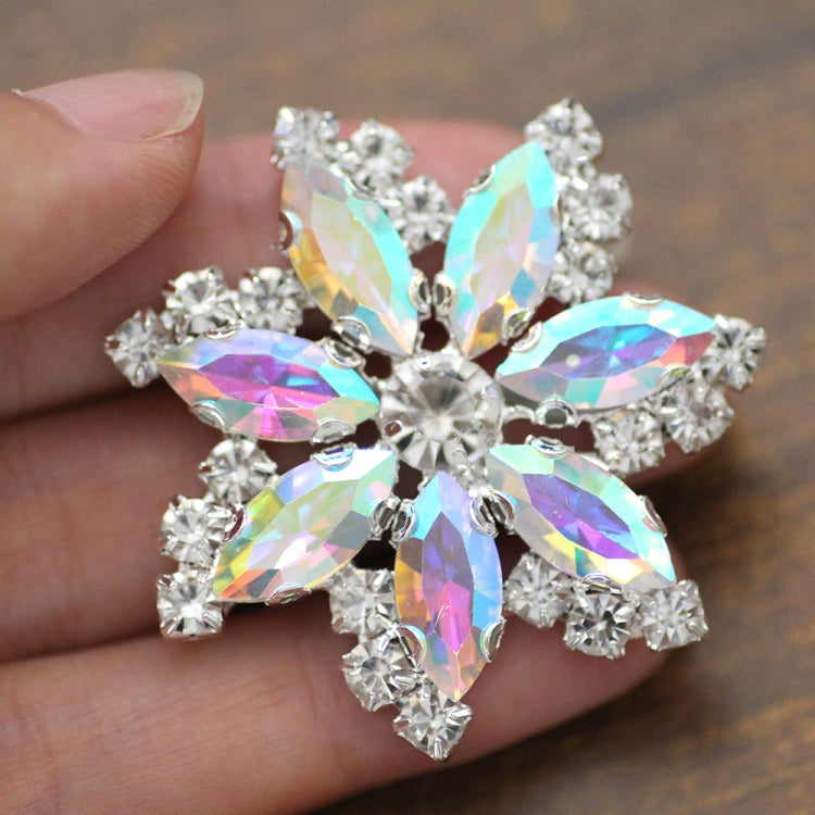 DIY stained glass rhinestone corsage for dance headdress party dress performance shoes hats bags decorations jewelry accessories 4.5cm