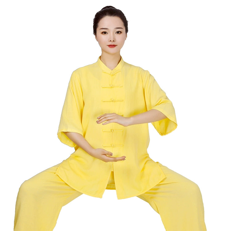 Cotton Linen Tai Chi Clothing for Women Men Chinese Kung Fu Uniforms Morning Exercises Fitness Tai Jiquan Training Clothes