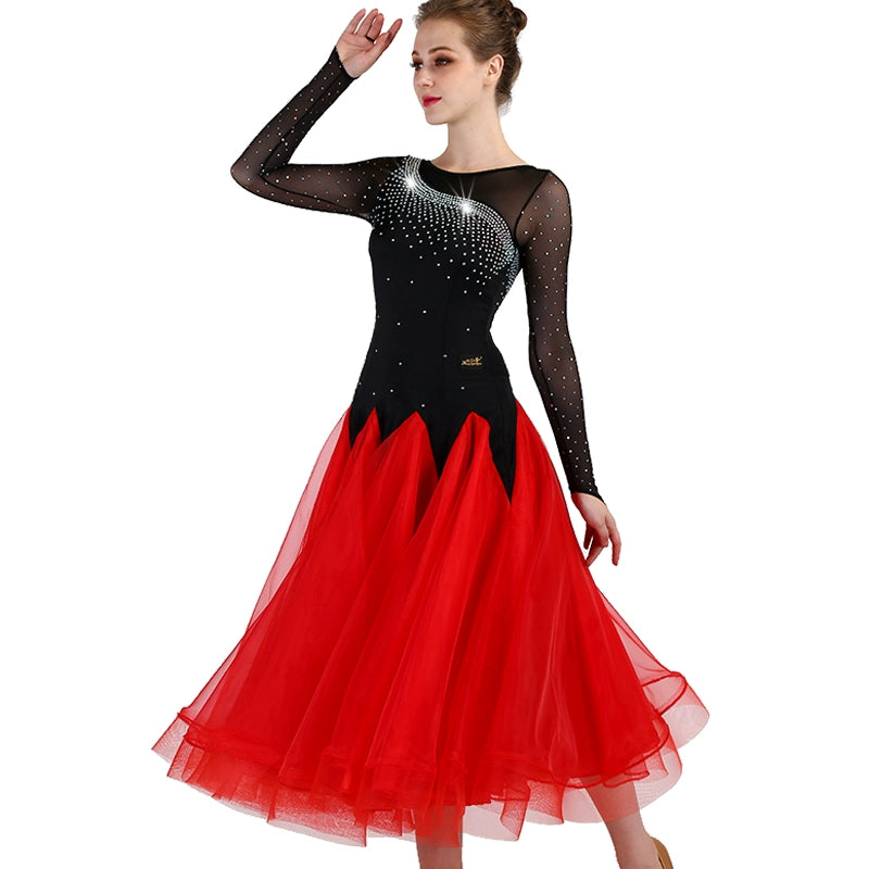 Ballroom Dance Dresses Modern Dance Competition Skirt, National Standard Dance Dress, Social Dance Performance Dress Ballroom Dance Dresses