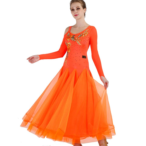 Ballroom Dance Dresses Fashion Skirt, National Standard Dance Dress, Waltz Show Competition Costume Ballroom Dance Dresses