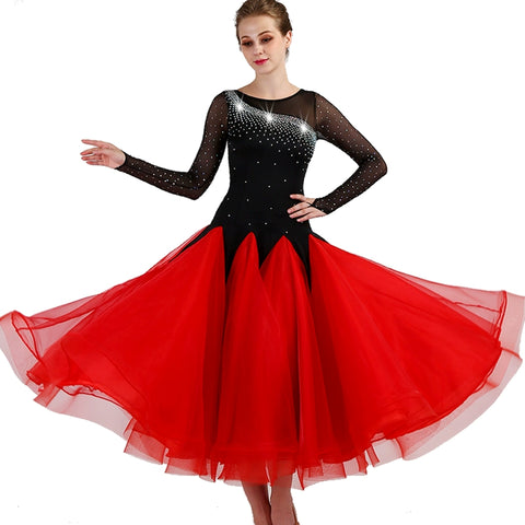 Ballroom Dance Dresses Modern Dance Competition Skirt, National Standard Dance Dress, Social Dance Performance Dress Ballroom Dance Dresses