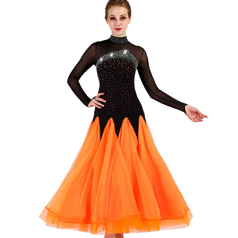 Ballroom Dance Dresses High-collar National Standard Dance Dresses, Modern Dance Dresses Ballroom Dance Dresses
