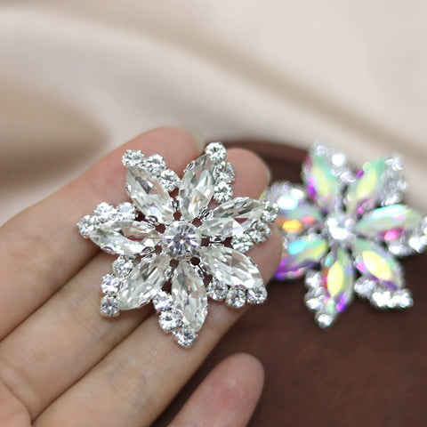 DIY stained glass rhinestone corsage for dance headdress party dress performance shoes hats bags decorations jewelry accessories 4.5cm