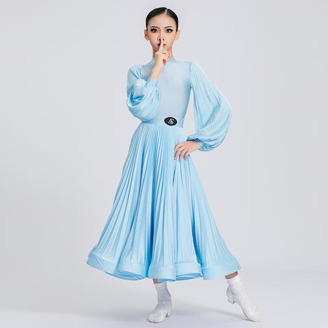 Colorful Competition Ballroom Dance Dresses for Girls Kids Yellow Blue Pink White Red Waltz Tango Swing Skirts for Children