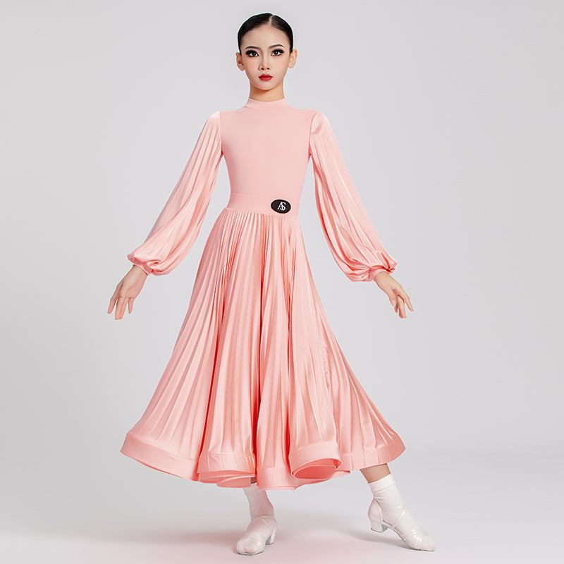 Colorful Competition Ballroom Dance Dresses for Girls Kids Yellow Blue Pink White Red Waltz Tango Swing Skirts for Children