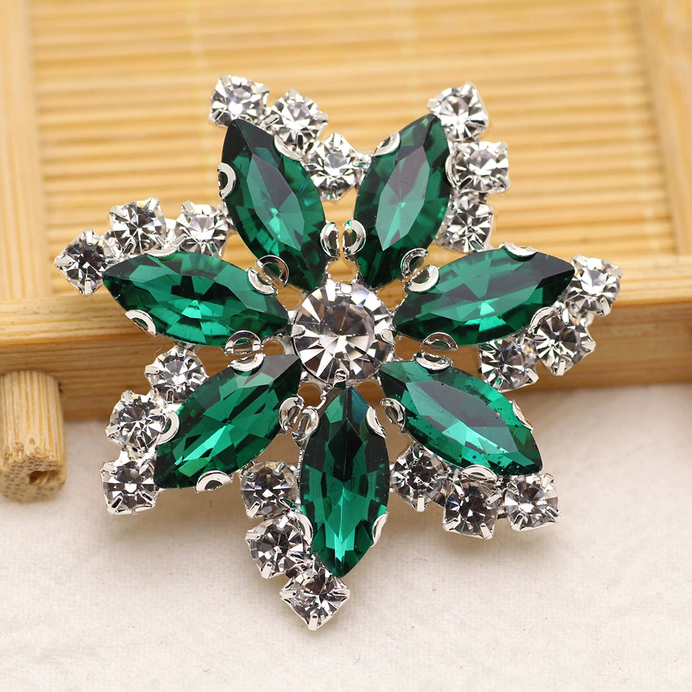 DIY stained glass rhinestone corsage for dance headdress party dress performance shoes hats bags decorations jewelry accessories 4.5cm