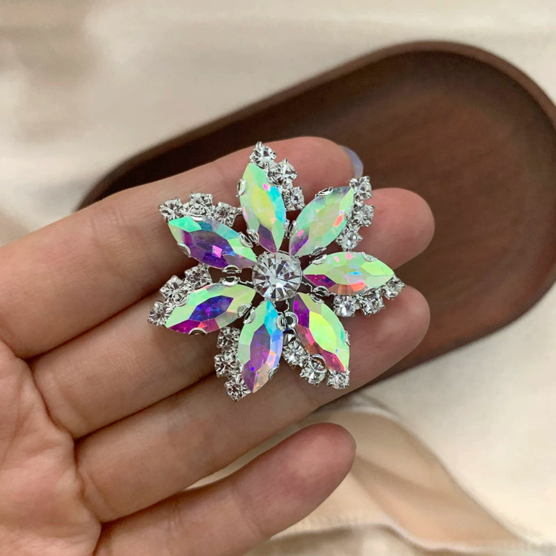 DIY stained glass rhinestone corsage for dance headdress party dress performance shoes hats bags decorations jewelry accessories 4.5cm