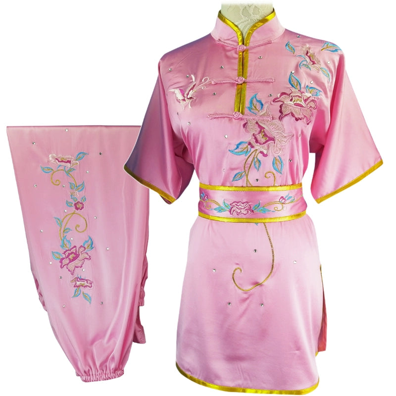 Chinese Martial Arts Clothes Kungfu Clothe Tai Chi Wushu Competition Performing Colored Clothes,