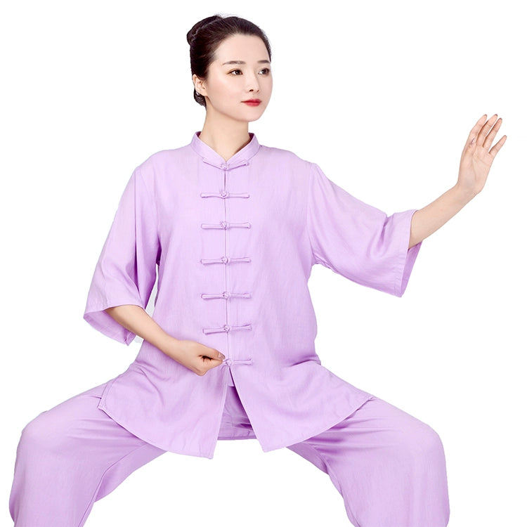 Cotton Linen Tai Chi Clothing for Women Men Chinese Kung Fu Uniforms Morning Exercises Fitness Tai Jiquan Training Clothes