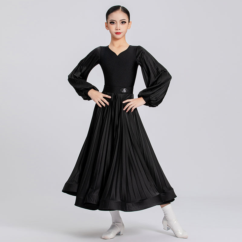 Colorful Competition Ballroom Dance Dresses for Girls Kids Yellow Blue Pink White Red Waltz Tango Swing Skirts for Children