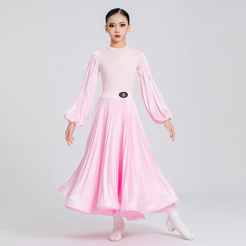 Colorful Competition Ballroom Dance Dresses for Girls Kids Yellow Blue Pink White Red Waltz Tango Swing Skirts for Children